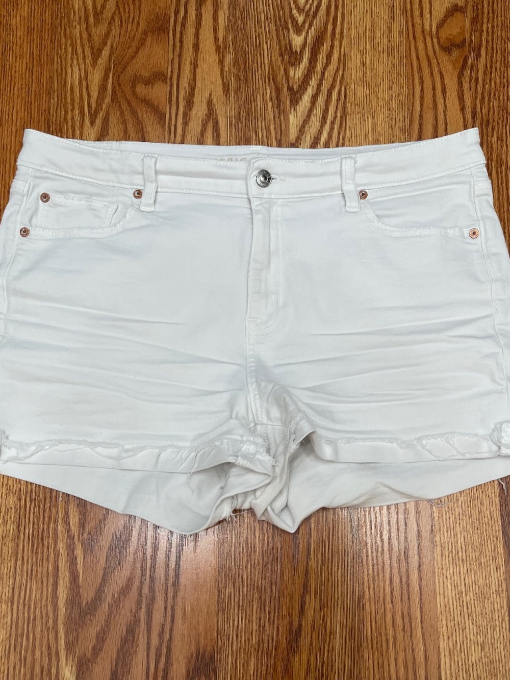 American Eagle Denim Stretch Shorts Hi Rise Size 16